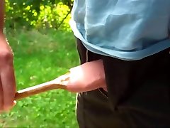 Another outdoor foreskin dad eating stepdaughter pussy video