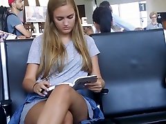 sybian ride blow job before boarding the plane