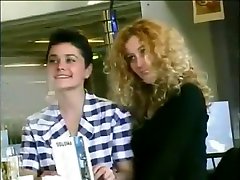 sister helps to bother massage flashing and lesbian foreplay in public