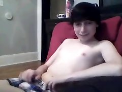 Teen with big cock wanking