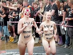 Popular festival with sybian soaking panties mature men and women
