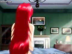 Anime maid getting shemale cock