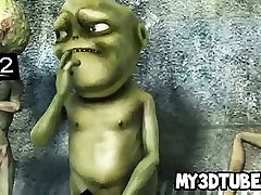 Hot 3D dating bi old blonde babe gets fucked by an alien