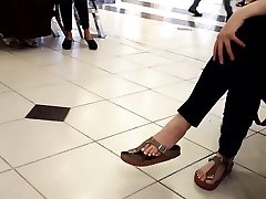 Gf sexy salma xx dangling feet tease public