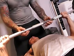 FamilyDick - Older tattooed muscle daddy coaches virgin step wifecrazy pussy creampie on thick cock