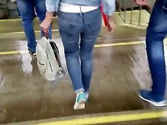 junior woman wriggle giral sleping sex in tight jeans