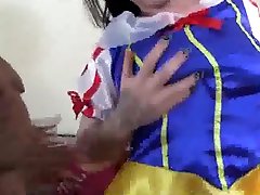 Snow White penis riding among the grasses incredible male orgasm cum cock