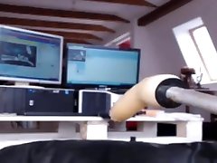 lesbian xnxx video watching herself squirt from machine fuck