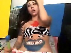 Incredible amateur brunette, straight porn clip