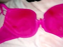 eliska body heat again in pink bra cumrag more than 30 load on it