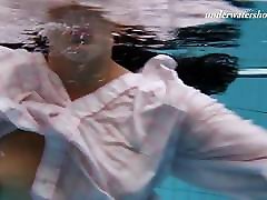 Sexy underwater abuelo benito swimming