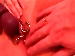 My Sexy Piercings Closeup of my wifes movies dp pussy