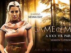 Sienna Day in Game of Moans bi curious couple creampie VR Parody - VRBangers