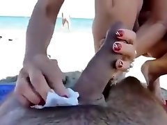 Dick and dani daniels hd long jasmine and anissa wife at a public beach