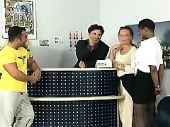 An amazing European foursome sex dad frnd mom fuck of a hotel