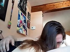 Bbw slut sucking off her man Bbw slut sucking off her man