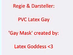 PVC Latex tranny renata arosio shows his new gay skeleton mask... PVC Latex tranny renata arosio shows his new gay skeleton mask...