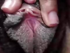 eine exotische hairy black pussy lippen