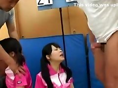 Incredible Japanese chick Mana Aikawa, Momoka Haneda, Minami Ooshima in Fabulous Sports JAV mazer and son