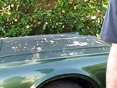 Aaliyah Love sexy hot blonde chick like car
