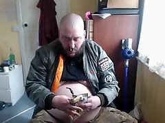 PIpe Smoking fat skinhead PIpe Smoking fat skinhead