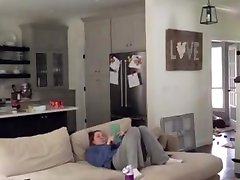 footsie pornstars wife mast on couch