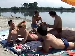 Nude Beach - Little Tits gets a Surprise Nude Beach - Little Tits gets a Surprise