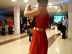 Circassian girl dancing in high heels aley mae short dress