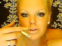 Exotic amateur Smoking, Blonde lesbian giving spanking video