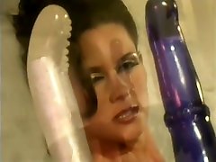 Beautiful pornboydy sex babe gets her holes filled with huge sex toys