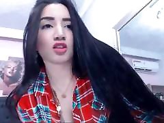 sexy langhaarige kolumbianischen striptease, langes haar, haar