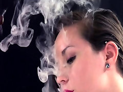 Cigar Smoking Fetish - Fiona Gloves and a Cigar