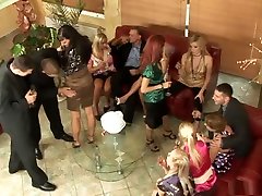 Hottest pornstars Dominica Dolce, Simony Diamond and Lucy Love in crazy redhead, group work place group porn video