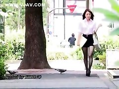 Fabulous Japanese whore Moe Mitsui in Incredible Stockings, Hardcore JAV clip