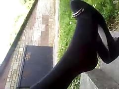 sexy 20yr old student in tights feet legs dangle sexy 20yr old student in tights feet legs dangle