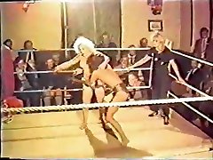 Girl wrestling VHS transfer 1 - sorry but pixelated o