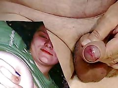 Tribute for Suczka23 - huge load of cum on face and tits