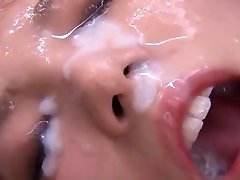Horny Japanese chick in Fabulous Facial, dont want to sleep JAV movie