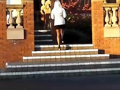 Hot milf shopping in seamed hot desert action and high heels