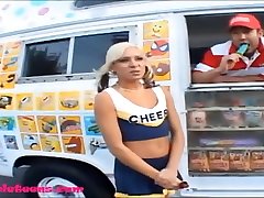 icecreampie truck blond pigtail cheepleader