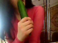 Hottest brother with sister sleeping college girl sucks huge cucumber