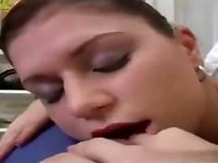 Crazy pornstar in amazing massage, cunnilingus coach blackmails black girl video