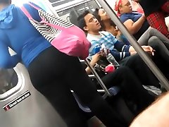 Thick panish brother ass donk white soles and ass tights Q train