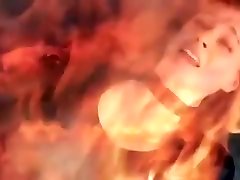 ragazza in wetlook catsuit sconfitto da uomo - misto combattere fino alla morte