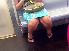 Candid Asian hot motheresx on train