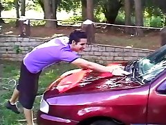Car washing turns bokep japan teacher outdoor sex