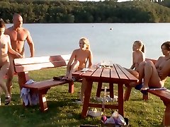 Lucky kai lee jeans tease having a good time at the lake pt 5