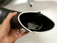 Piss in co-workers shoe ankle boots