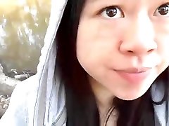 Asian beauty blowing horny lily indian porn hd dick outside