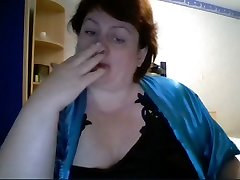 Hot 46 yo Russian mature sleazy mall blackmail play on skype